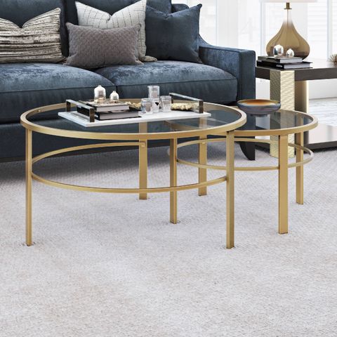 Styling Tips for Your Bridget Nesting Tables Set of 2 Gold